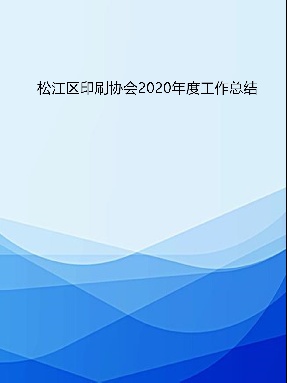 松江区印刷协会2020年度工作总结.pdf